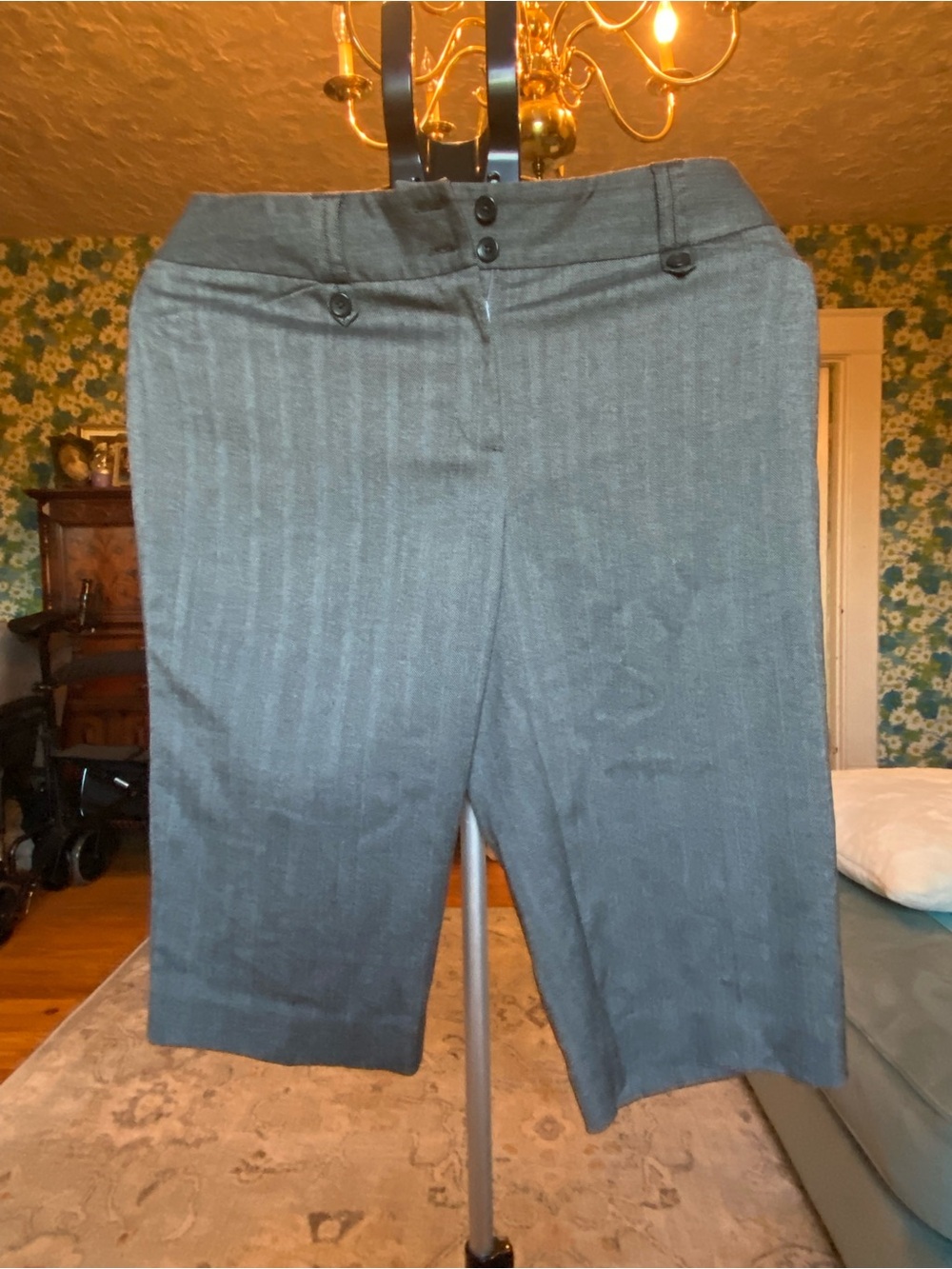 Apt. 9 Black Herringbone Dress Shorts